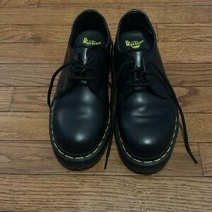 Dr. Martens Black Platform Oxford Shoes